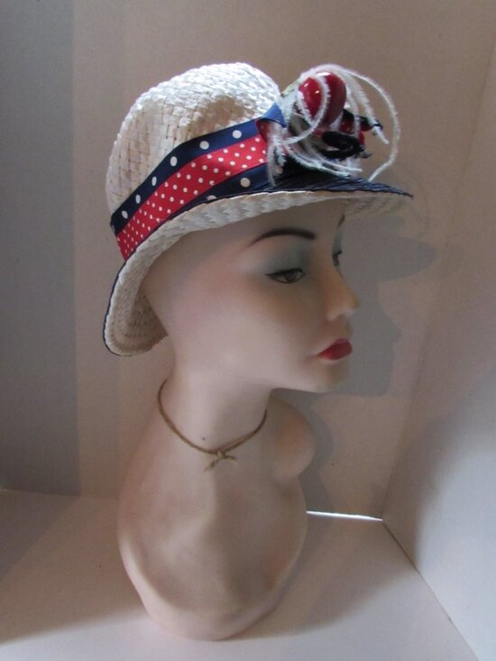 Vintage 1976 Era Patriotic Red White Blue Hat main image 7
